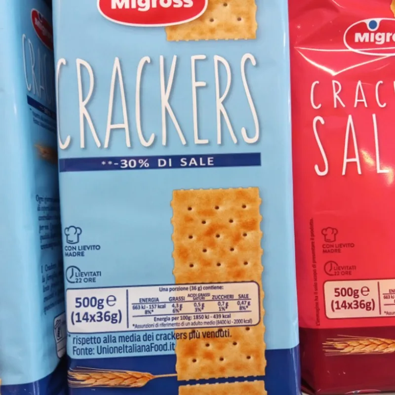 MIGROSS CRACKERS N/SALATI GR500