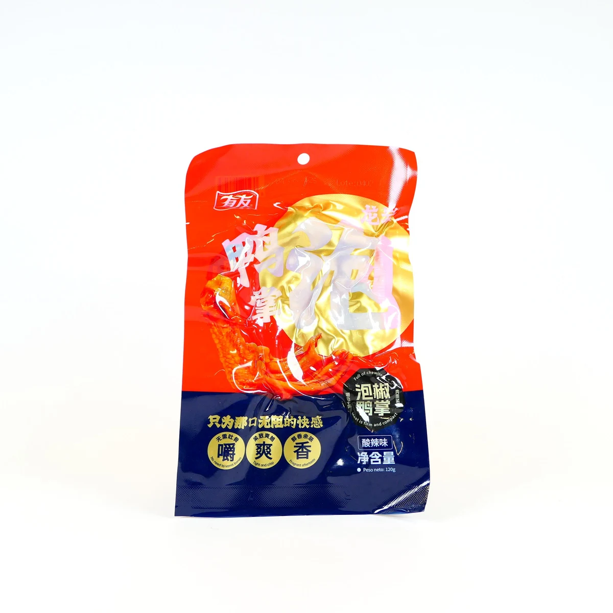 Zampe di Anatra Youyou Gusto Acido e Piccante 120g