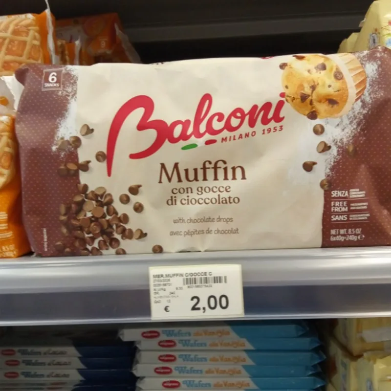 MER.MUFFIN C/GOCCE CIOCC.X6 GR240