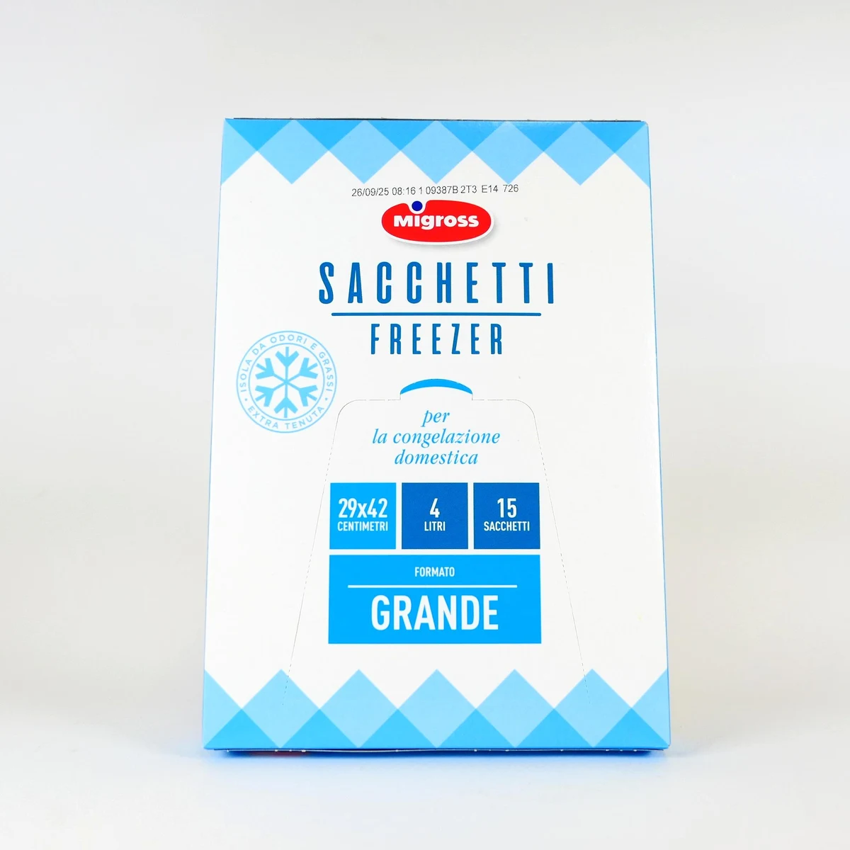SACCHETTI FREEZER MIGROSS GRANDE 15 PZ