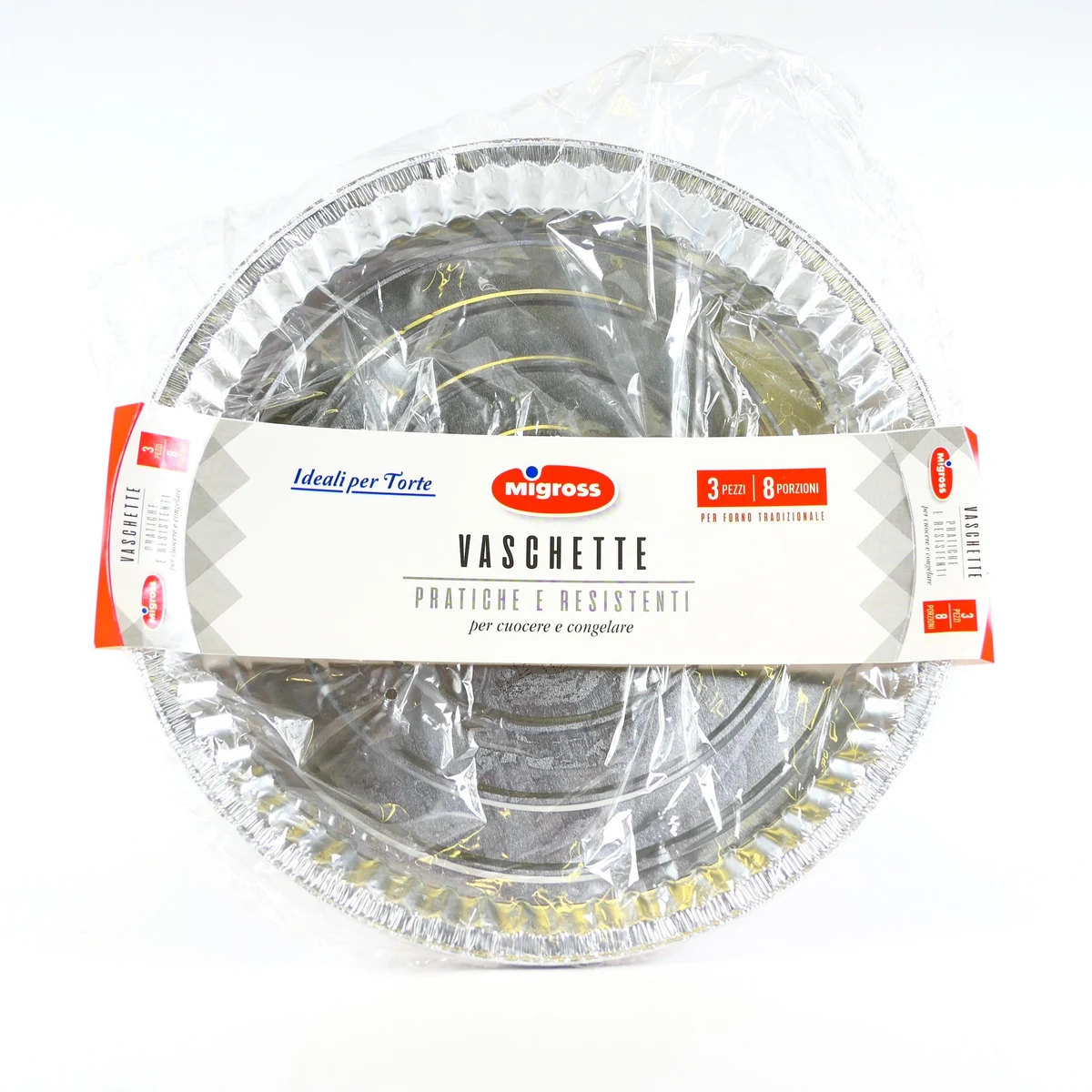 VASCHETTE MIGROSS TORTE 3 PEZZI