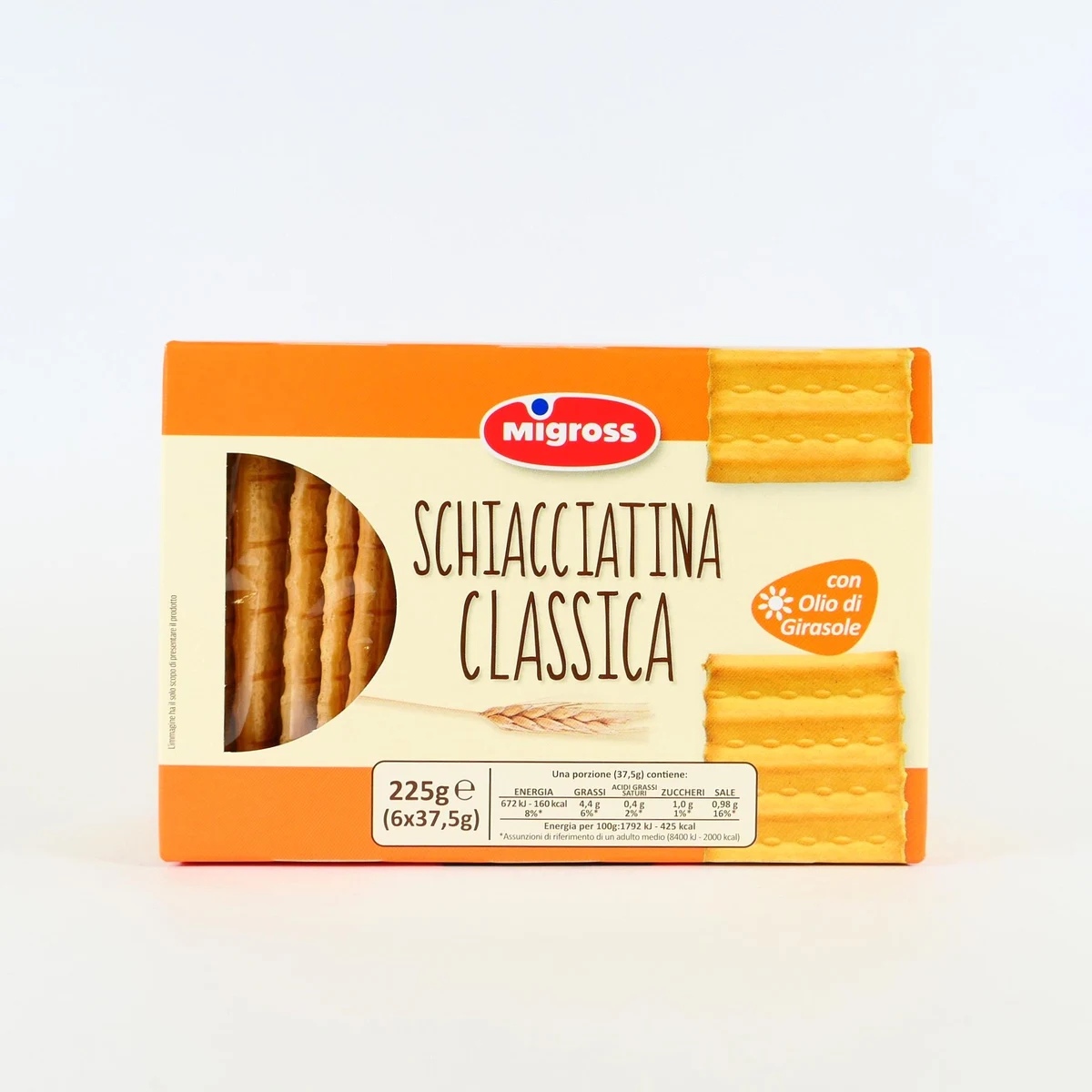 SCHIACCIATINE MIGROSS CLASSICA 225G