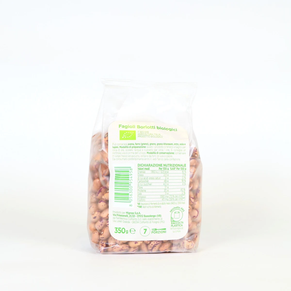 FAGIOLI BORLOTTI BIO WITA 350G